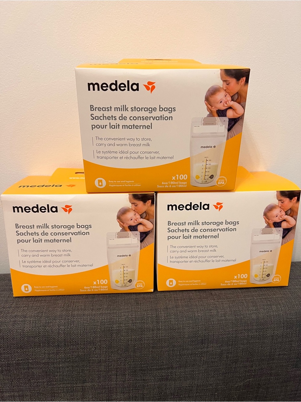 Medela Breast Milk Storage Bags (3 Boxes)-300ct